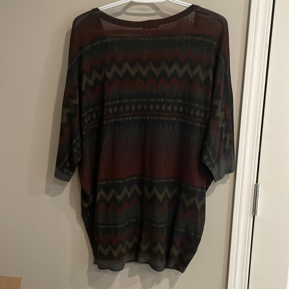 enti printed tunic with batwing 3/4 length sleeves - Picture 2 of 3